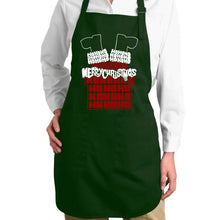 Load image into Gallery viewer, Chimney Santa - Full Length Word Art Apron