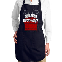 Load image into Gallery viewer, Chimney Santa - Full Length Word Art Apron