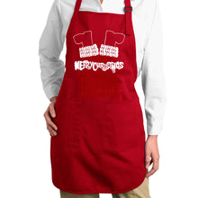 Load image into Gallery viewer, Chimney Santa - Full Length Word Art Apron