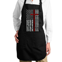 Load image into Gallery viewer, Cross Flag - Full Length Word Art Apron