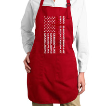 Load image into Gallery viewer, Cross Flag - Full Length Word Art Apron
