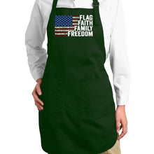 Load image into Gallery viewer, Faith Flag - Full Length Word Art Apron