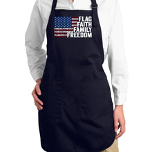 Load image into Gallery viewer, Faith Flag - Full Length Word Art Apron