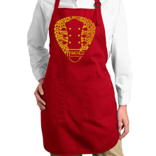 Load image into Gallery viewer, Guitar Pick Genres - Full Length Word Art Apron
