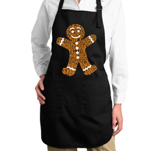 Load image into Gallery viewer, Gingerbread - Full Length Word Art Apron