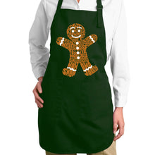Load image into Gallery viewer, Gingerbread - Full Length Word Art Apron