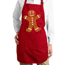 Load image into Gallery viewer, Gingerbread - Full Length Word Art Apron