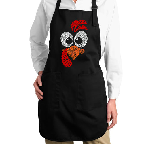 Turkey Face - Full Length Word Art Apron