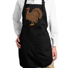 Load image into Gallery viewer, Thankgiving Turkey - Full Length Word Art Apron