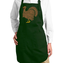 Load image into Gallery viewer, Thankgiving Turkey - Full Length Word Art Apron