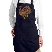 Load image into Gallery viewer, Thankgiving Turkey - Full Length Word Art Apron