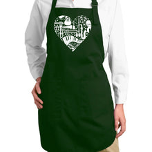 Load image into Gallery viewer, Musical Instrument Heart - Full Length Word Art Apron