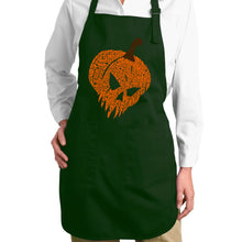 Load image into Gallery viewer, Evil Pumpkin - Full Length Word Art Apron