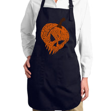 Load image into Gallery viewer, Evil Pumpkin - Full Length Word Art Apron