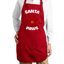 Load image into Gallery viewer, Santa Paws - Full Length Word Art Apron