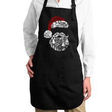 Load image into Gallery viewer, Santa Pics - Full Length Word Art Apron