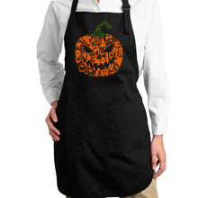 Load image into Gallery viewer, Halloween Pumpkin - Full Length Word Art Apron