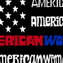 Load image into Gallery viewer, Women's Plus Size Word Art T-shirt - American Woman