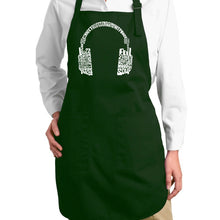 Load image into Gallery viewer, Mood Headphones - Full Length Word Art Apron