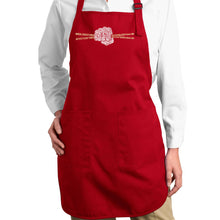 Load image into Gallery viewer, Drum Sticks - Full Length Word Art Apron