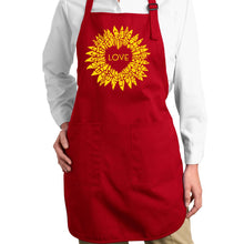 Load image into Gallery viewer, Sunflower Love - Full Length Word Art Apron