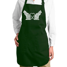 Load image into Gallery viewer, Cat Tail Hearts - Full Length Word Art Apron