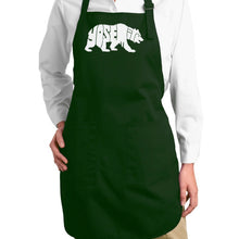 Load image into Gallery viewer, Yosemite Bear - Full Length Word Art Apron
