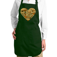 Load image into Gallery viewer, Thanksgiving Heart - Full Length Word Art Apron