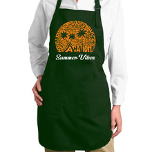 Load image into Gallery viewer, Summer Vibes - Full Length Word Art Apron