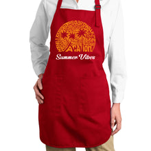 Load image into Gallery viewer, Summer Vibes - Full Length Word Art Apron