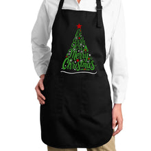 Load image into Gallery viewer, We Wish You A Merry Christmas - Full Length Word Art Apron