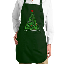 Load image into Gallery viewer, We Wish You A Merry Christmas - Full Length Word Art Apron