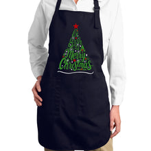 Load image into Gallery viewer, We Wish You A Merry Christmas - Full Length Word Art Apron