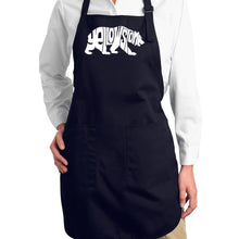 Load image into Gallery viewer, Yellowstone Bear - Full Length Word Art Apron