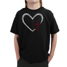 Load image into Gallery viewer, Blessed Heart - Boy's Word Art T-Shirt