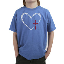 Load image into Gallery viewer, Blessed Heart - Boy's Word Art T-Shirt