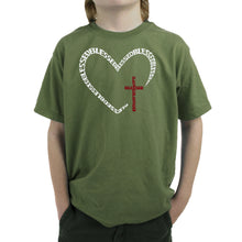 Load image into Gallery viewer, Blessed Heart - Boy's Word Art T-Shirt