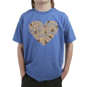 Fall Vibes  - Boy's Word Art T-Shirt