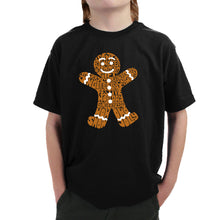 Load image into Gallery viewer, Gingerbread - Boy's Word Art T-Shirt