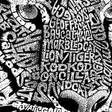 Load image into Gallery viewer, Women&#39;s Plus Size Word Art V-Neck - Big Cats