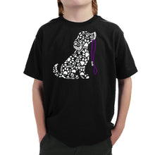 Load image into Gallery viewer, Dog Leash - Boy's Word Art T-Shirt