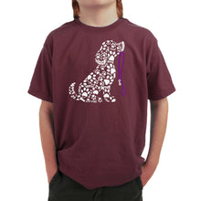 Load image into Gallery viewer, Dog Leash - Boy's Word Art T-Shirt