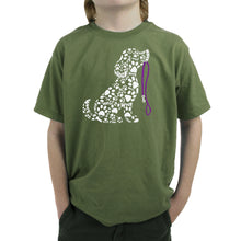 Load image into Gallery viewer, Dog Leash - Boy's Word Art T-Shirt