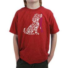 Load image into Gallery viewer, Dog Leash - Boy's Word Art T-Shirt