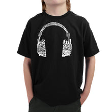 Load image into Gallery viewer, Mood Headphones - Boy's Word Art T-Shirt