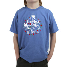 Load image into Gallery viewer, Christmas Ornament - Boy's Word Art T-Shirt
