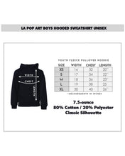 Load image into Gallery viewer, Peeking Snowman - Boy's Word Art Hooded Sweatshirt