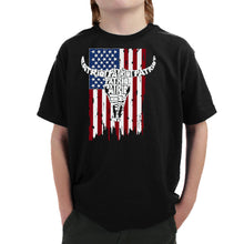 Load image into Gallery viewer, Patriot Flag - Boy's Word Art T-Shirt
