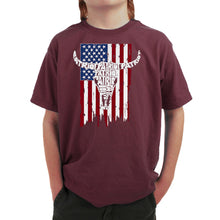 Load image into Gallery viewer, Patriot Flag - Boy's Word Art T-Shirt