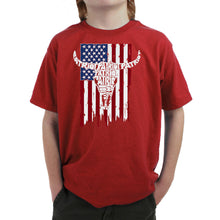 Load image into Gallery viewer, Patriot Flag - Boy's Word Art T-Shirt